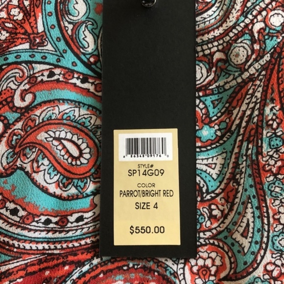 Rachel Zoe Cross Strap Silk Maxi Dress-NWT - Picture 6 of 7